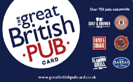 Great British Pub Card gift card